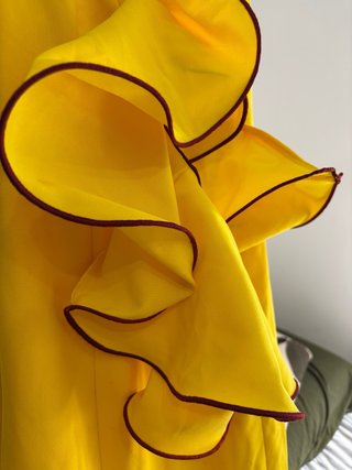 Traje Flamenca Amarillo y Rojo
