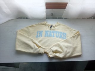 Sudadera corta amarilla