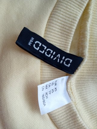 Sudadera corta amarilla