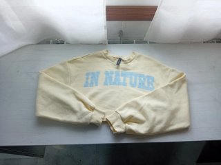 Sudadera corta amarilla