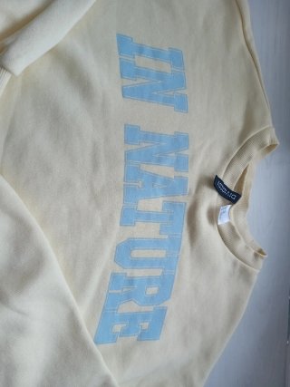 Sudadera corta amarilla