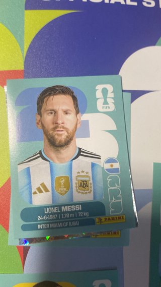 Cromo Panini Lionel Messi Argentina Mundial 2026