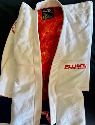 Kimono/Gi BJJ Fluory F17 Blanco Talla A4