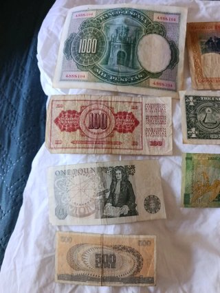 Lote de Billetes Antiguos Internacionales