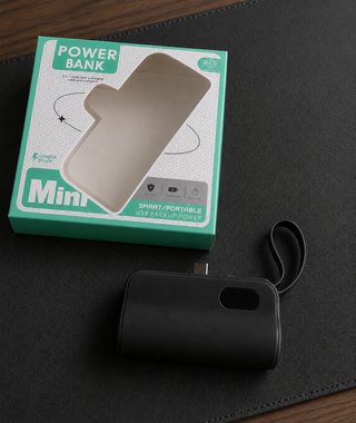 Power Bank 5000 mAh con cavo Type C & Lightning