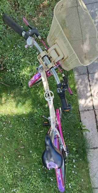 Bicicletta bambina B'Twin 24 rosa e bianca