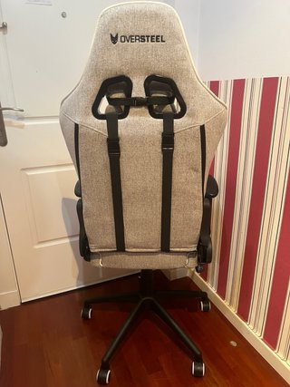 Silla Gaming Oversteel Gris y Blanca