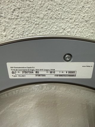 Lavadora Balay A+++ 7kg 1000 rpm