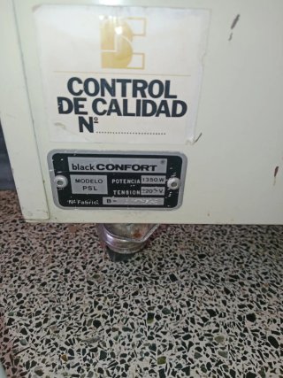Radiador eléctrico antiguo black confort