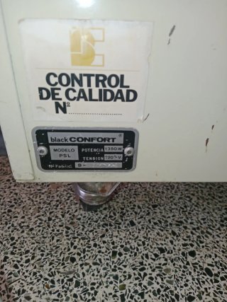 Radiador eléctrico antiguo black confort