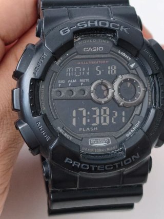 Casio G-Shock GD-100-1B - Black Out (Militar)
