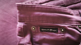 Pantalones GANT morados mujer talla 29/34