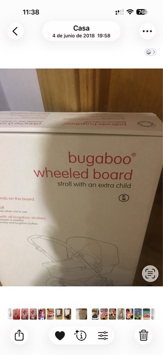 Patinete Bugaboo para carrito