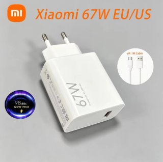 Cargador Xiaomi 67W Turbo 6A Original