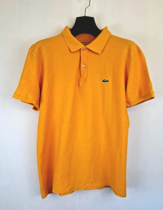 LACOSTE Polo Vintage Retro 90s Y2K Amarillo