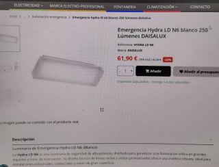 2 Luz de emergencia DAISALUX Hydra LD N6