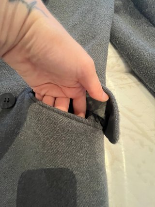 Abrigo gris elegante
