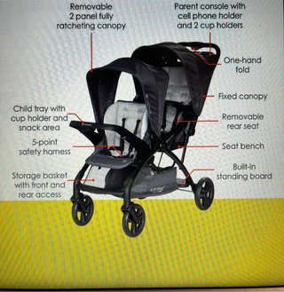 Carrito Doble Babytrend Sit n Stand