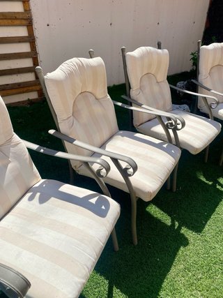Juego de 4 sillas jardin aluminio