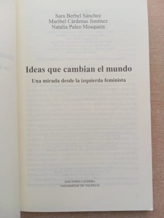 Ideas que cambian el mundo. Sara Berbel.