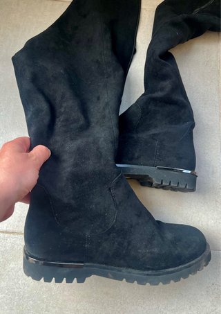 Botas altas negras over knee