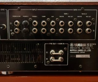 Amplificador Yamaha CA-810 Plata/Madera