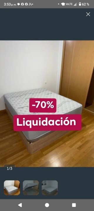 Letto e materasso -70% di sconto