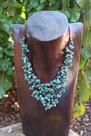 Collar de turquesas