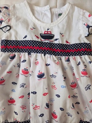Lote 2 vestidos niña 0-3 meses