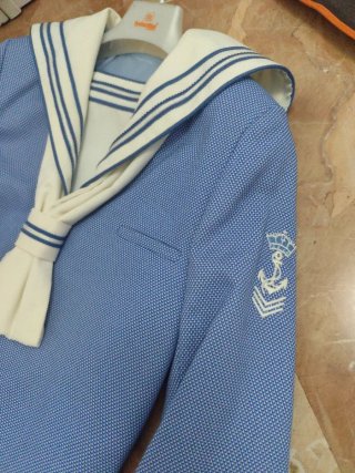 Traje marinero niño comunión azul y blanco