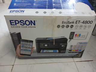 Epson EcoTank ET-4800 Ink Tank Printer | For Home & Small Office | Wi-Fi & Ethernet| A4 | Print, Copy, Scan, Fax | 1.5" LCD Scre