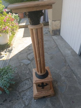 Pedestal de mármol principios de siglo
