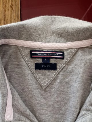 Vestido Tommy Hilfiger Manga Larga Gris Talla M