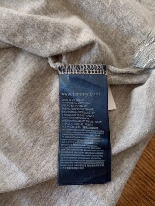Vestido Tommy Hilfiger Manga Larga Gris Talla M