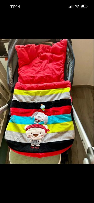 Saco para carrito de bebé a rayas