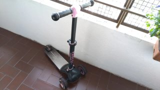 Patinete 3 Ruedas Fascol Rosa y Negro