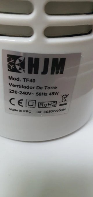 Ventilador de Torre HJM Blanco