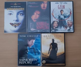 Pack 5 Películas DVD: Terror y Acción