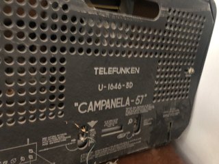 Radio Telefunken Campanela 57 Vintage
