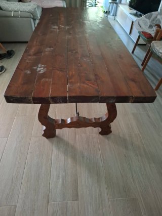 Mesa de comedor de madera 2m x 0.80m