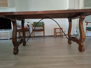 Mesa de comedor de madera 2m x 0.80m