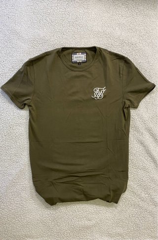 Camiseta SikSilk Verde Oliva Talla S