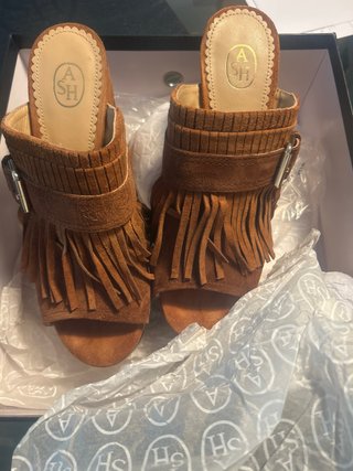 Zapatos tacón piel ASH mujer negros talla 40
