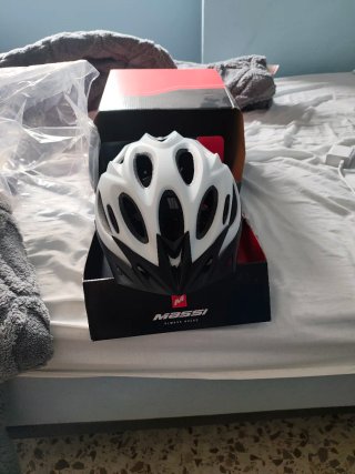 Casco de bicicleta Massi blanco