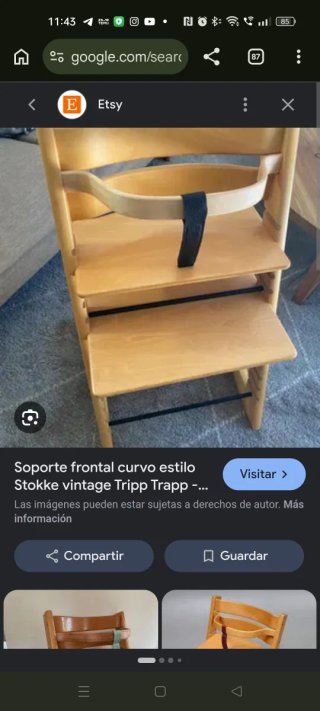 Arco frontal + correa cuero trona Stokke