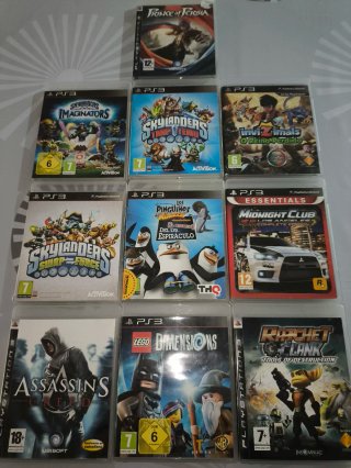 Lote 9 Juegos PS3: Skylanders, Ratchet & Clank, As