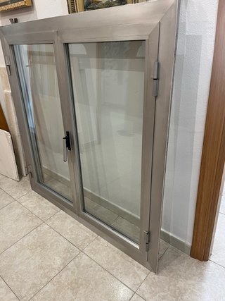 Ventana aluminio abatible 120x120 Climalit 4-6-4