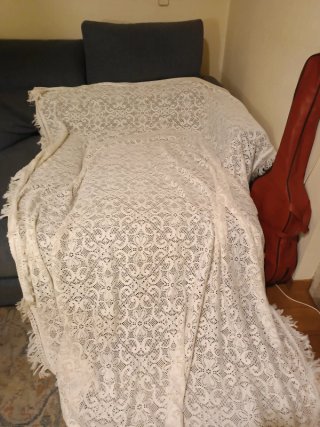 2 Colchas Vintage Encaje Artesanal