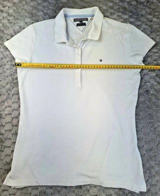 Polo Tommy Hilfiger Blanco Vintage Retro