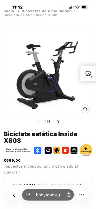 Bicicleta Indoor Inxide XS08